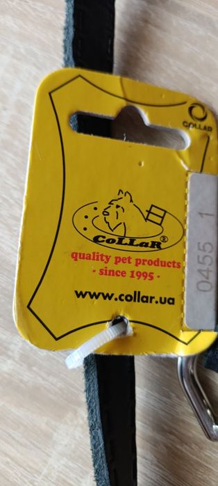 Проводок для собаки "COLLAR,,новий,400гр,шкіряний