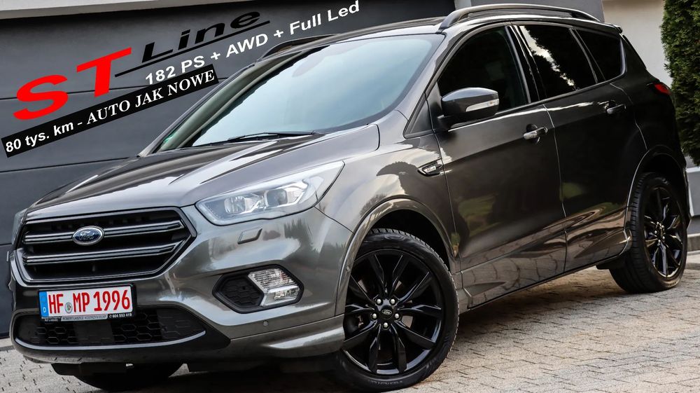 Ford Kuga PEŁNY SERWIS***ST-Line***182PS*NISKI PRZEBIEG*Full Led*Panorama*Kamera