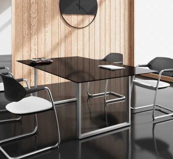Mesa Retangular para Sala de Reuniões Melamina Nova