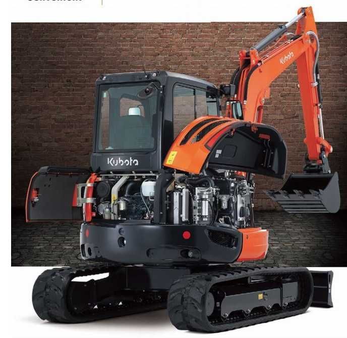 Kubota Mini giratória  rastos 5 toneladas como nova