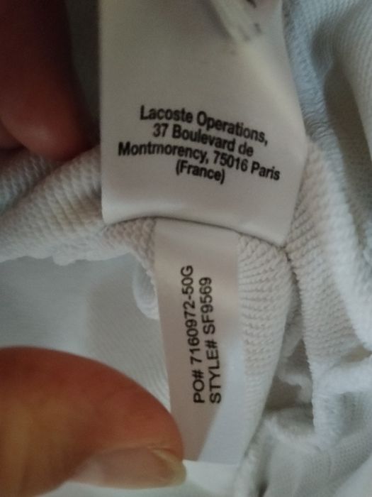 Biała bluza damska Lacoste S
