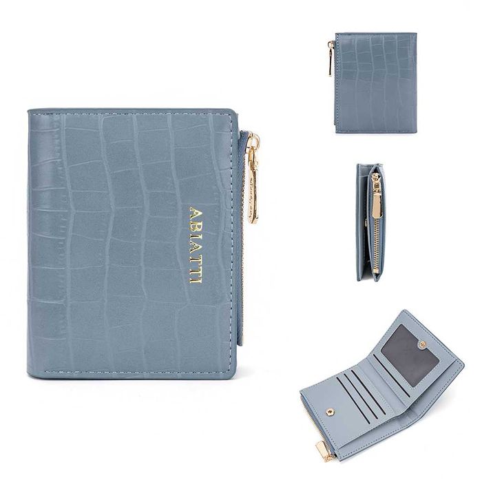 Mały Portfel Damski Antykradzieżowy RFID ABIATTI Portmonetka Na Zamek