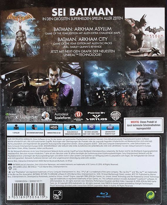 BATMAN RETURN TO ARKHAM PL Playstation 4 Playstation 5 PS4 PS5 Sklep Multigames Kraków
