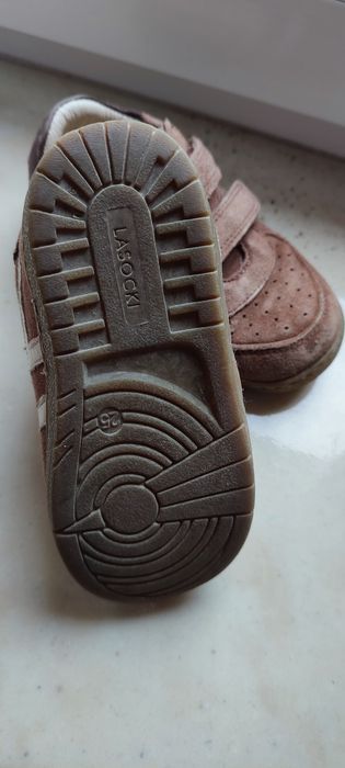 Buty sneakersy chłopięce Lasocki brązowe, r. 25 zamszowe