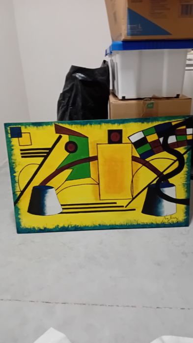 Quadro abstrato como novo