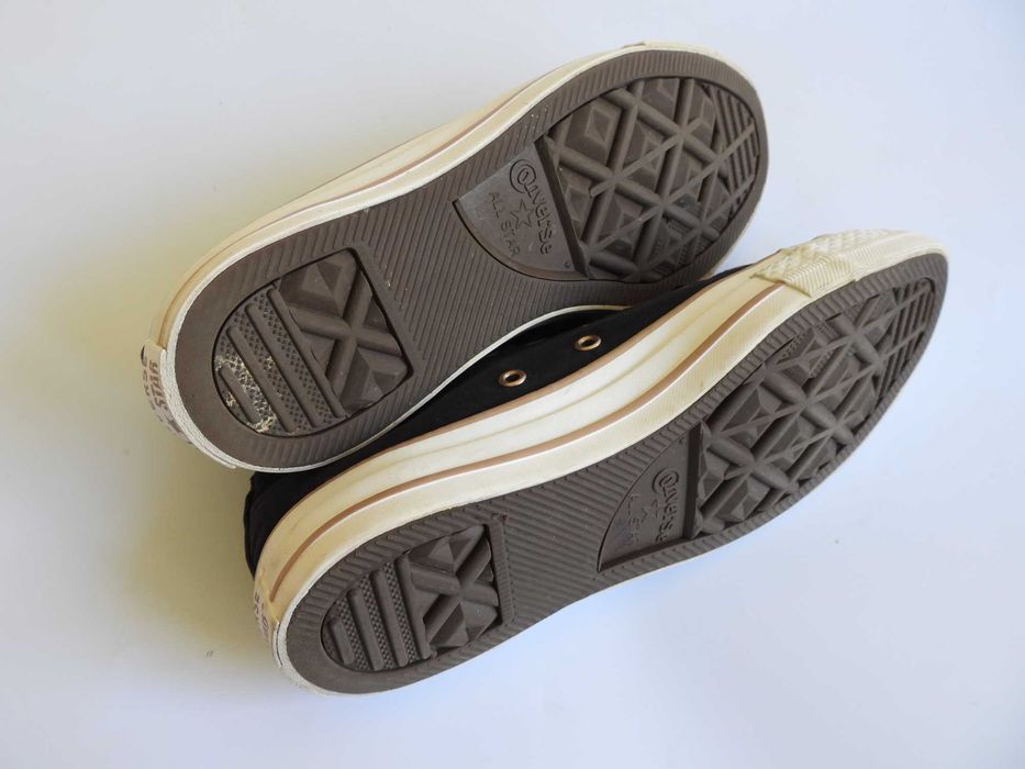 Converse All Star czarno złote trampki 37,5