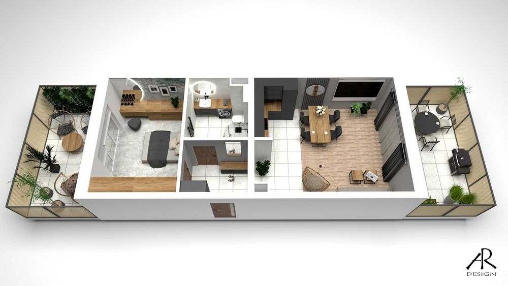 projekt łazienki 3d • wizualizacja • dobór płytek• rzuty mieszkań