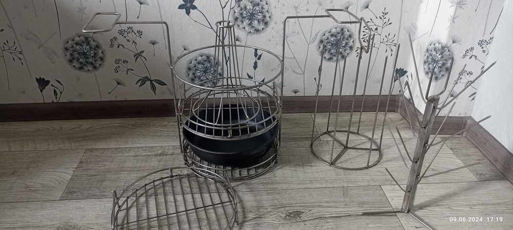 Наборы в ТАНДЫР.Сітка гриль в тандир розбірна, 5в1 аксесуари