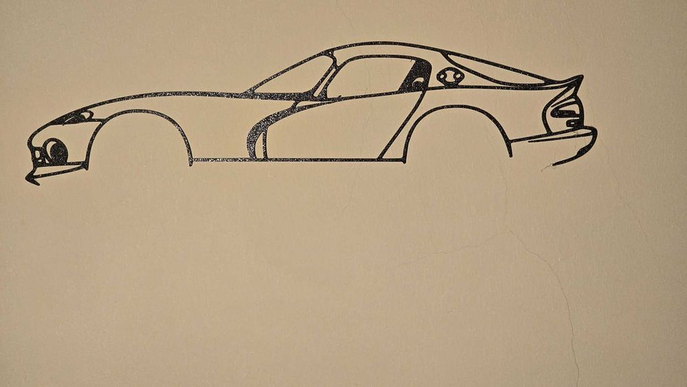 Silhueta Auto de parede