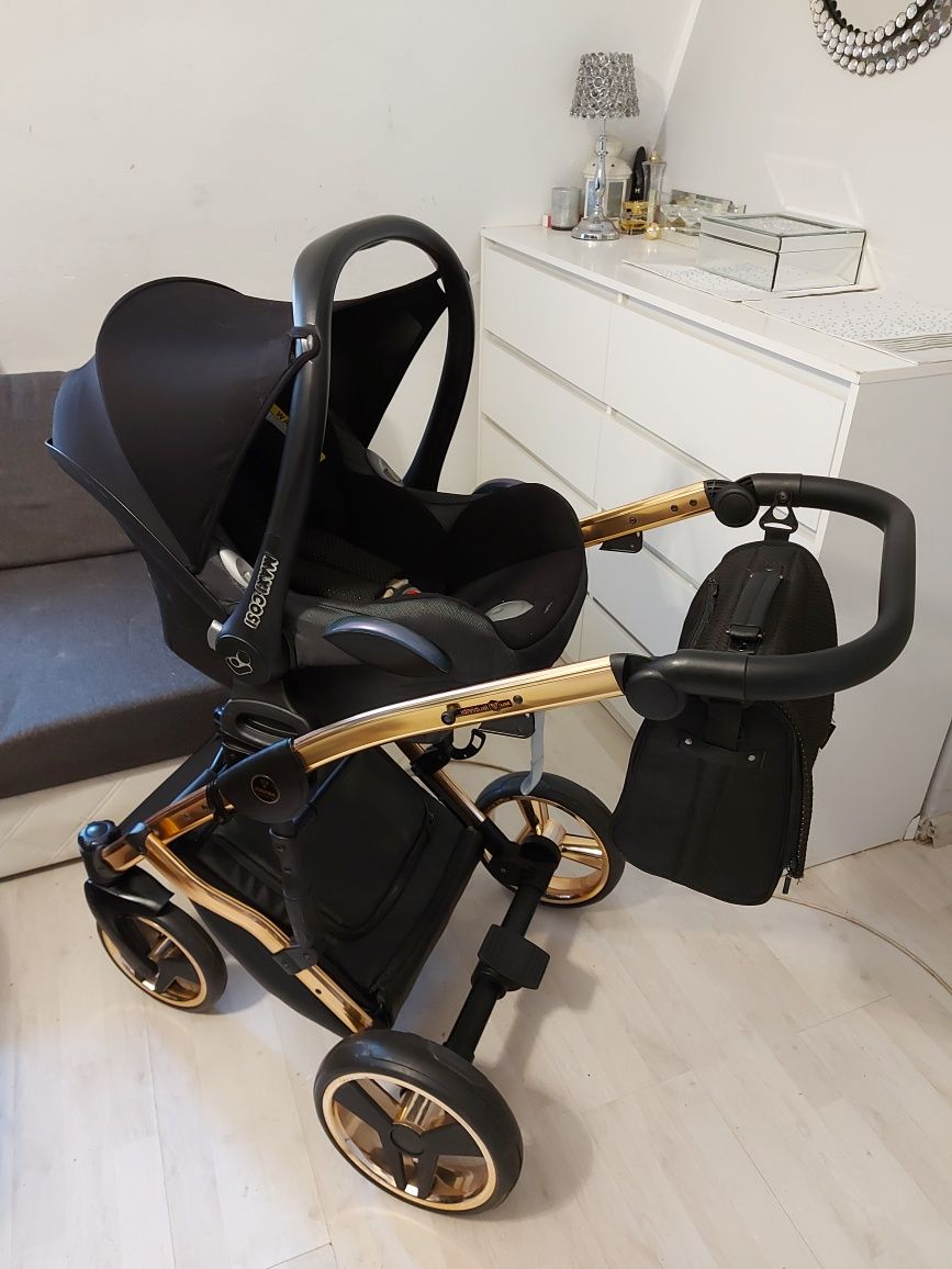 joint　KIDILL MA-1 BLACK FLOWER JUNAMA Podnóżek przedni z widełkami, CZARNY