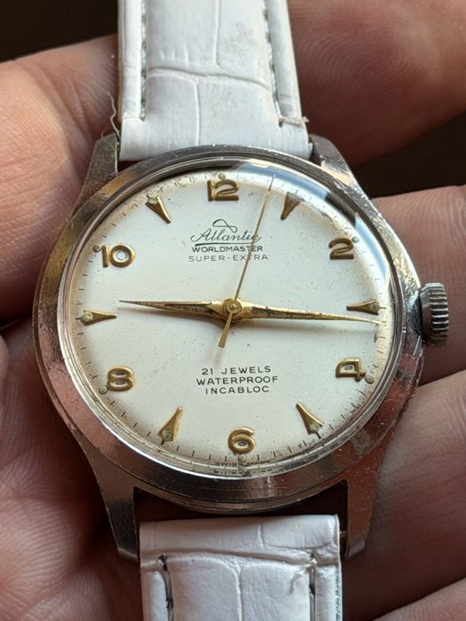 Atlantic Worldmaster Super-Extra 21jewels, duży 38/45mm, piękny stan