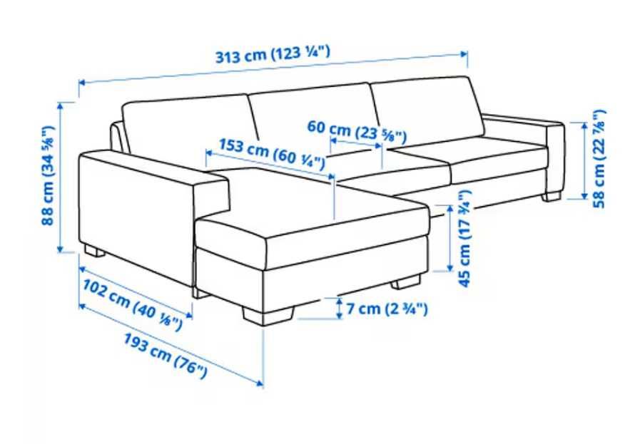 Sofá Sorvallen Ikea Chaise longue