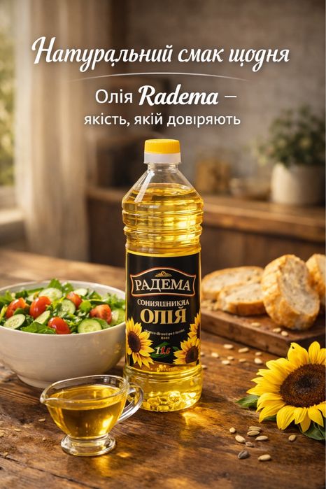 Олія Радема 1л/2л/5л/10л ОПТ/РОЗДРІБ