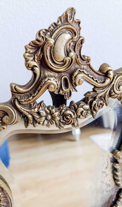 Espelho de Mesa em Latão