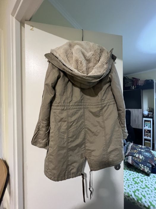 Casaco inverno , com capuz forro polar