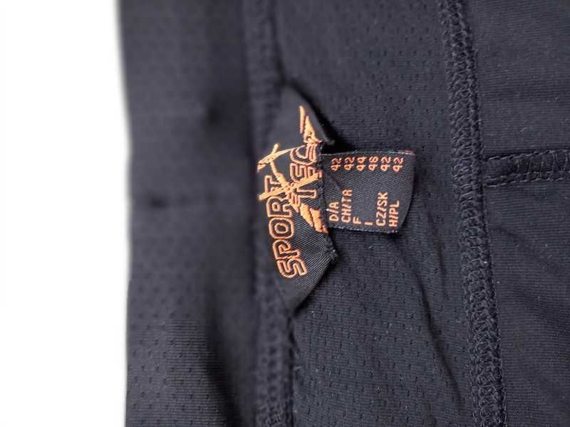 Czarne legginsy Sport Tech 3/4 długość wygodne rozciągliwe