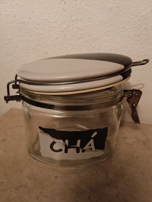Frasco vidro para chá
