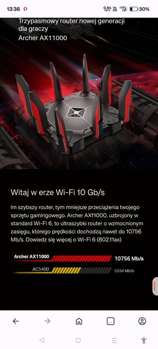router gamingowy archer ax11000