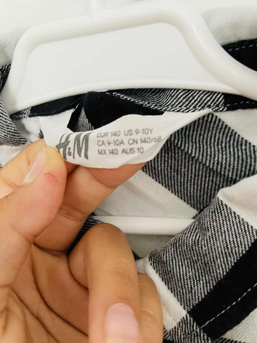 Koszula w kratę, rozmiar 146