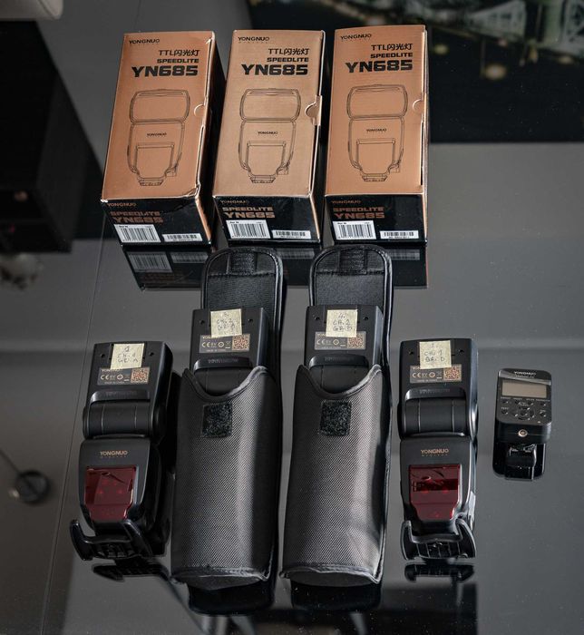 ZESTAW PORTRETOWY / MINI STUDIO 4x lampy, softboxy, firmowe - CAŁOŚĆ