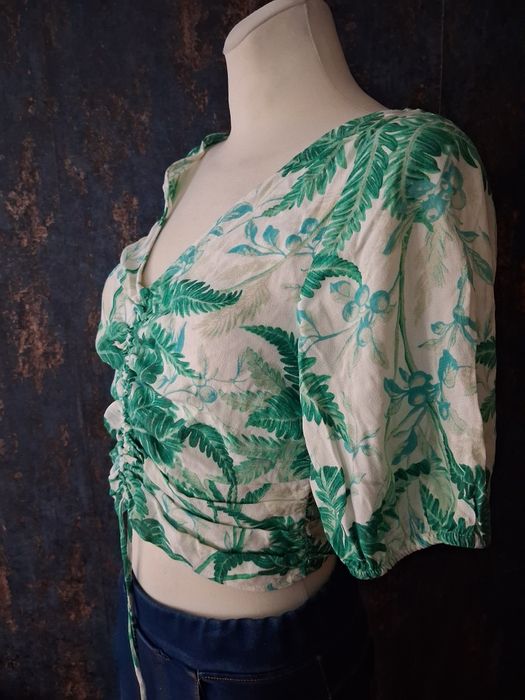 Krótka letnia bluzka rozmiar S. H&M