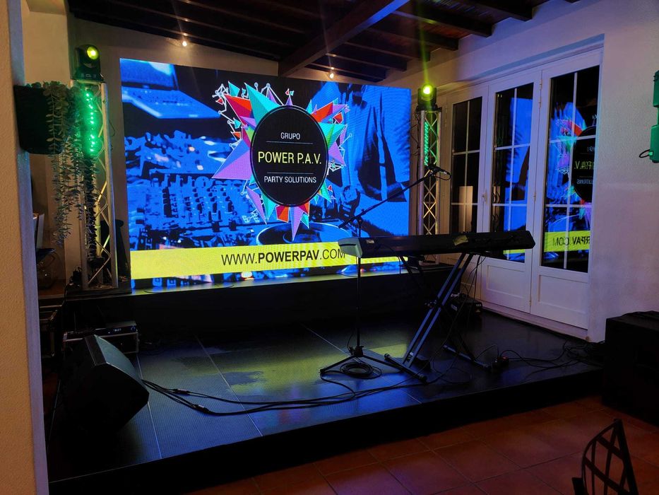 Aluguer Ecrã Led / LedWall / TVs / Palco