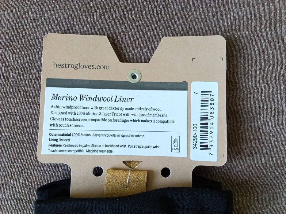 Rękawiczki narciarskie Hestra Windwool Liner r. 7
