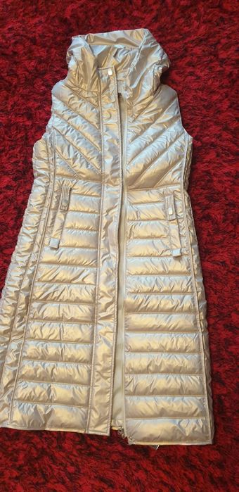 Złota kamizelka taliowana, polyskująca. Hit