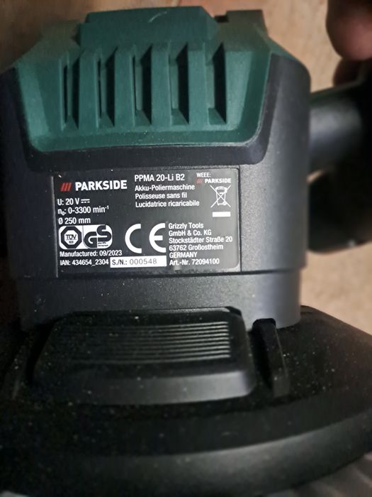 polerka samochodowa  parkside PPMA 20 LI B2 nowa