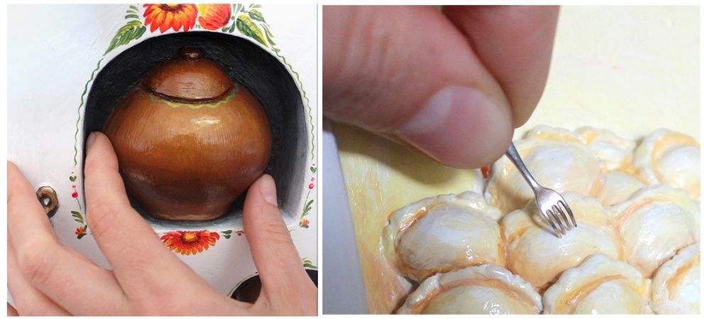 Панно объёмное. Украинский сувенир, оберег -  "Печь. Достаток в доме"