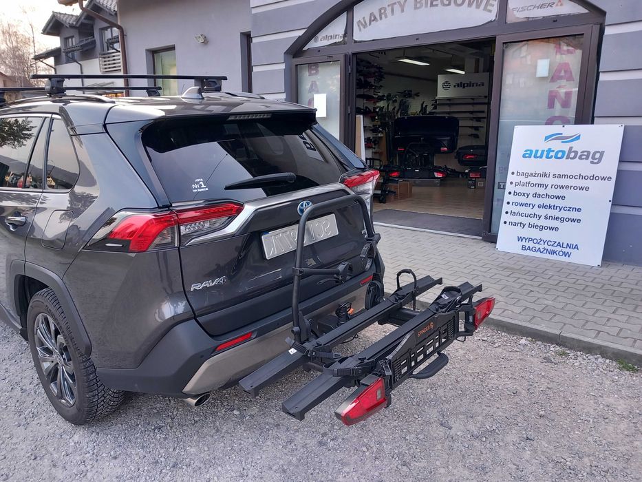 Bagażnik SPINDER LX2 LED lekka i uchylna platforma rowerowa na hak