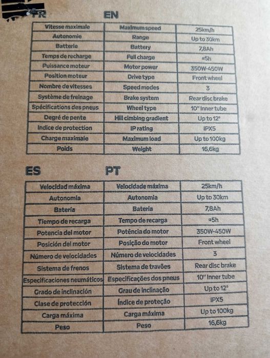 Vendo Trotinete UrbarGlide 100 Plus Nova