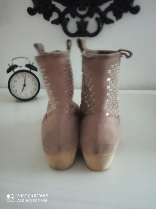 Botki zamsz Zara 39 Warszawa Mokotów