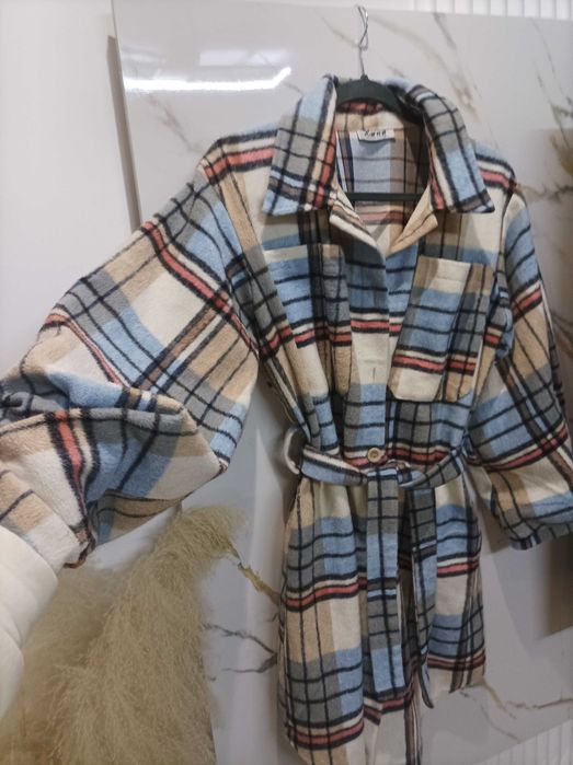 Płaszczyk narzutka krata Xana S/M