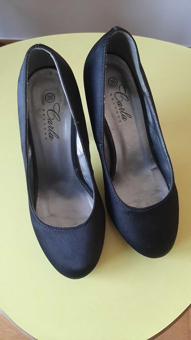 Sapatos de salto alto, pretos, cerimónia, 36, NOVOS