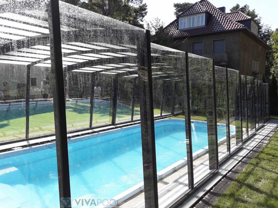 Zadaszenie basenu wysokie CASABLANCA XL 12,83x5,00x2,50 poliwęglan