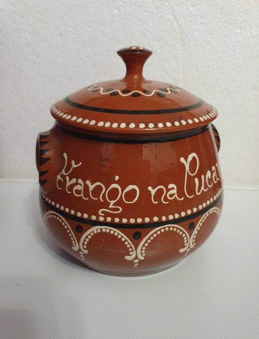 Panela de Barro vidrado para "Frango na Púcara"