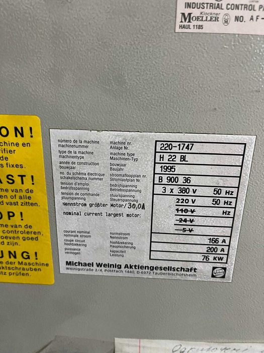 Weinig Hydromat 22 BL