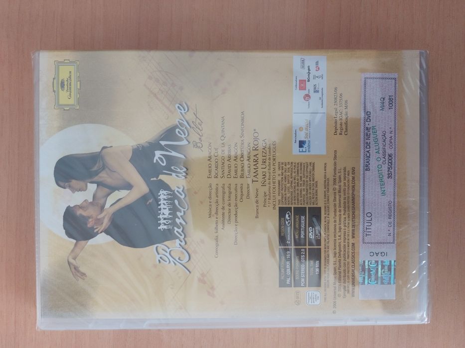 DVD NOVO e SELADO - " Branca de Neve Ballet "