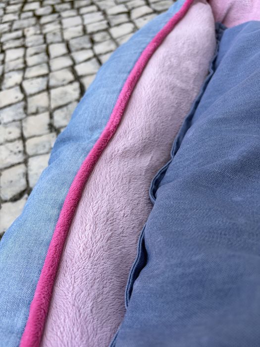 Cama / Cesto Almofadado para Cão com Almofada Removível - 85x70 cm