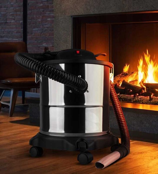 ODKURZACZ Przemysłowy Do Popiołu Pieca Kominka 20L 2200W - WYPRZEDAŻ