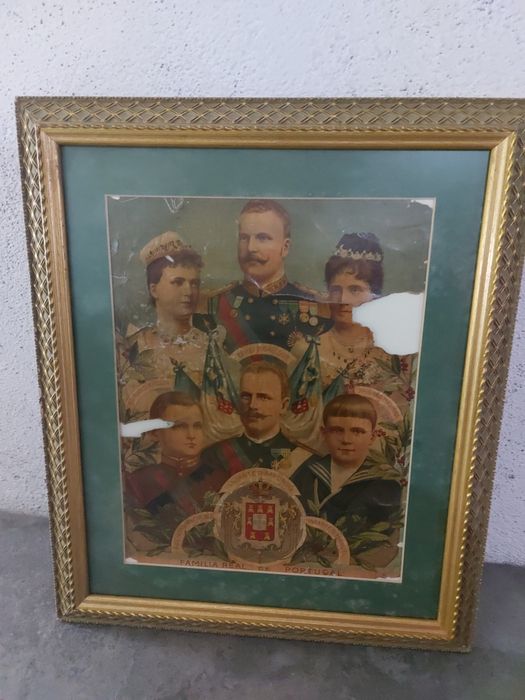 Familia real em gravura