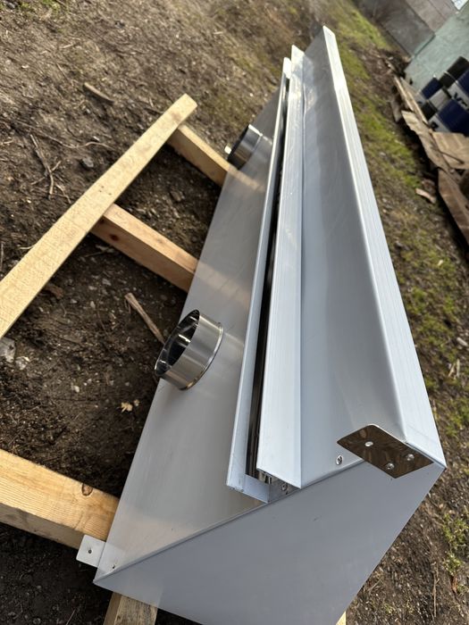 Витяжний зонт нержавійка з жироуловлювачами