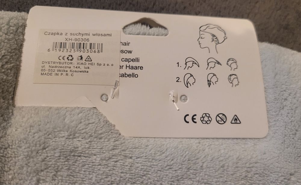 Nowa czapka kąpielowa