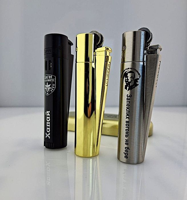 Зажигалка Clipper метал с индивидуальной гравировкой