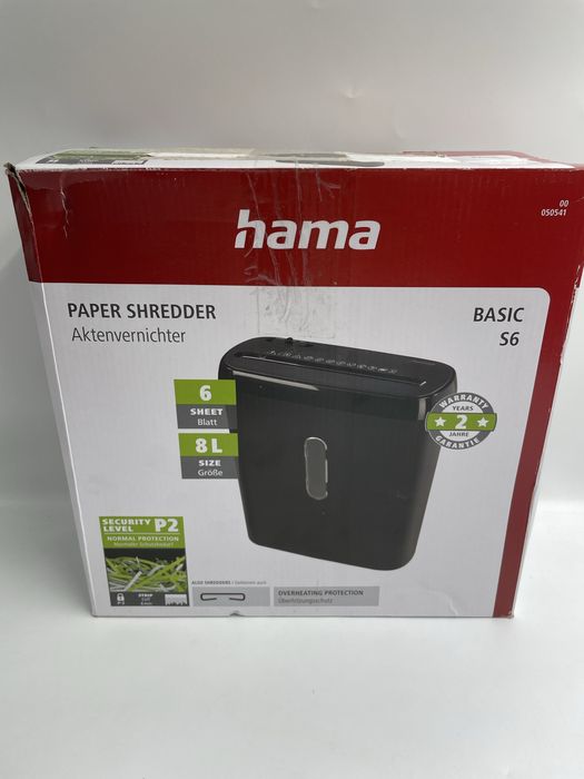 Niszczarka do papieru Hama Basic S6