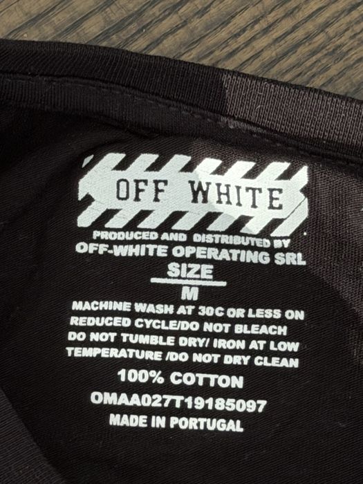 Koszulka off white czarna z duzym logo