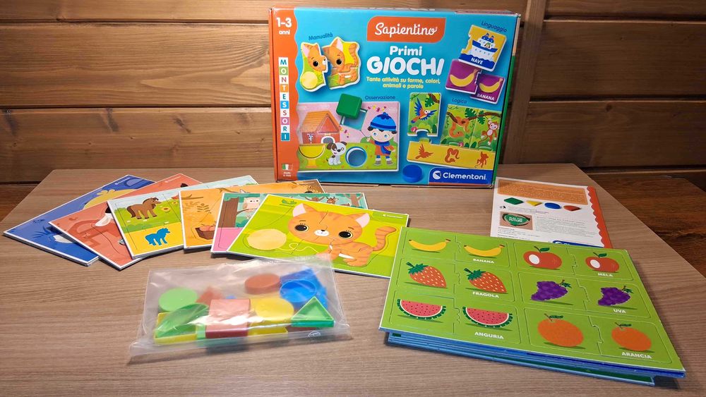 Sapientino Pierwsze Zabawy Montessori Clementoni 1-3 Lata