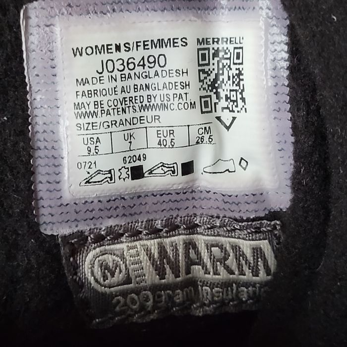 Черевики термо утеплені Оригінал Merrell j036441 рр.42,44.5