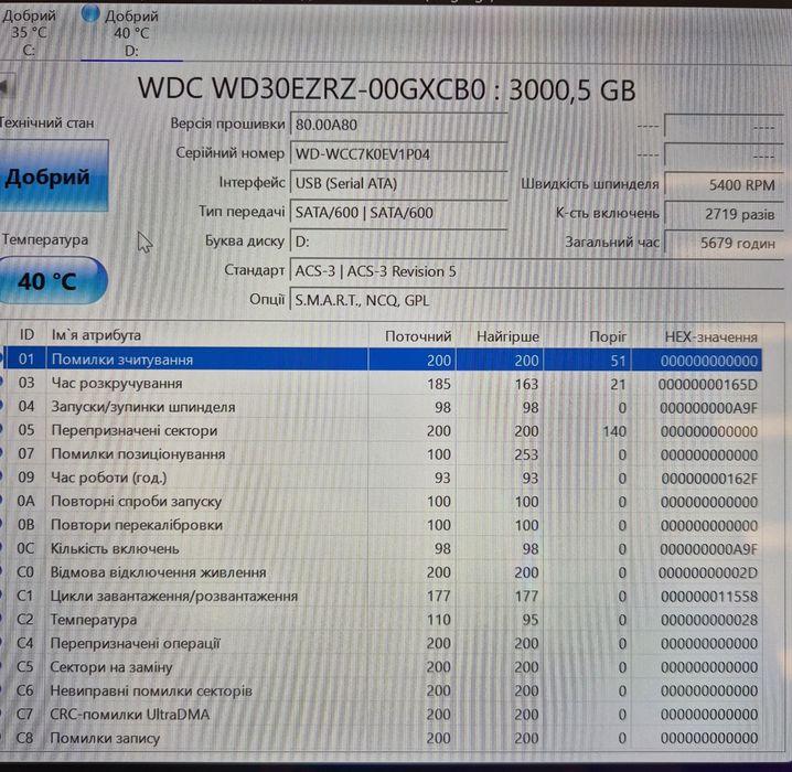 Зовнішній жорсткий диск HDD WD My Book 3TB